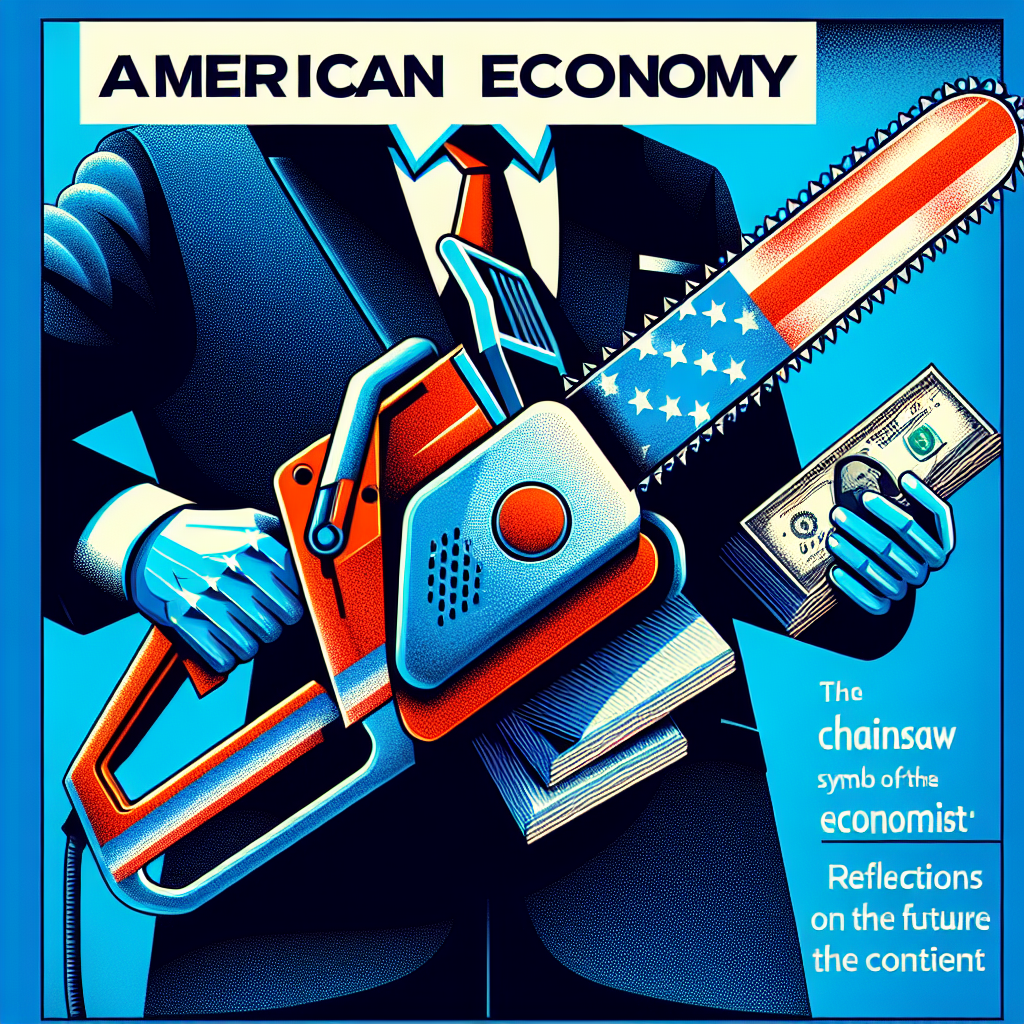 Capa do artigo: Economia americana: O Símbolo da Motosserra de Milei: Reflexões Sobre o Futuro do Continente