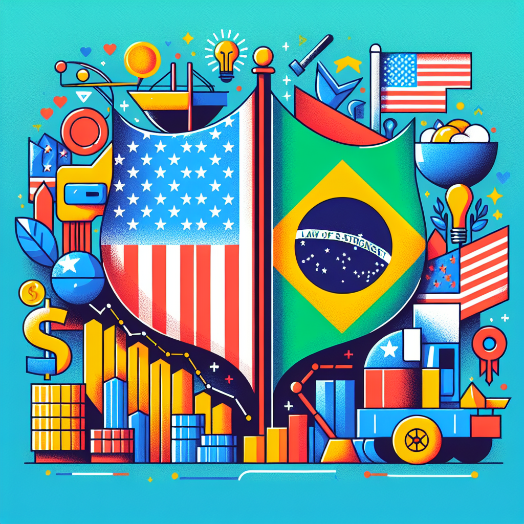 Capa do artigo: Economia americana: 🇺🇸 EUA vs 🇧🇷 Brasil: A Lei do Mais Forte e o Sistema Multilateral de Comércio