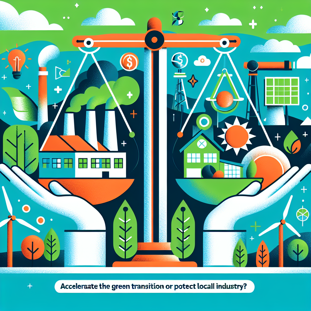 Capa do artigo: Economia americana: Real dilemma: Accelerate the green transition or protect local industry?