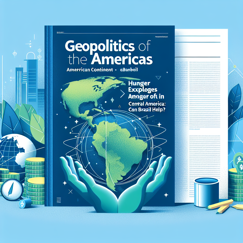 Capa do artigo – Geopolítica das americas: Continente americano: El hambre estalla en América Central: ¿Puede Brasil ayudar?
