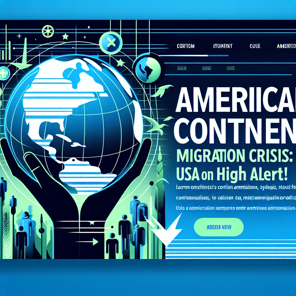 Capa do artigo – Continente americano: Crise Migratória: EUA em Alerta Máximo!