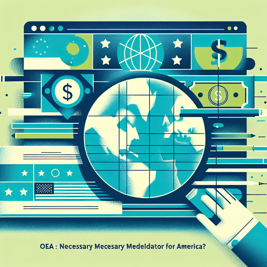 Capa do artigo – Economia americana: OEA: Um Mediador Necessário para a América?