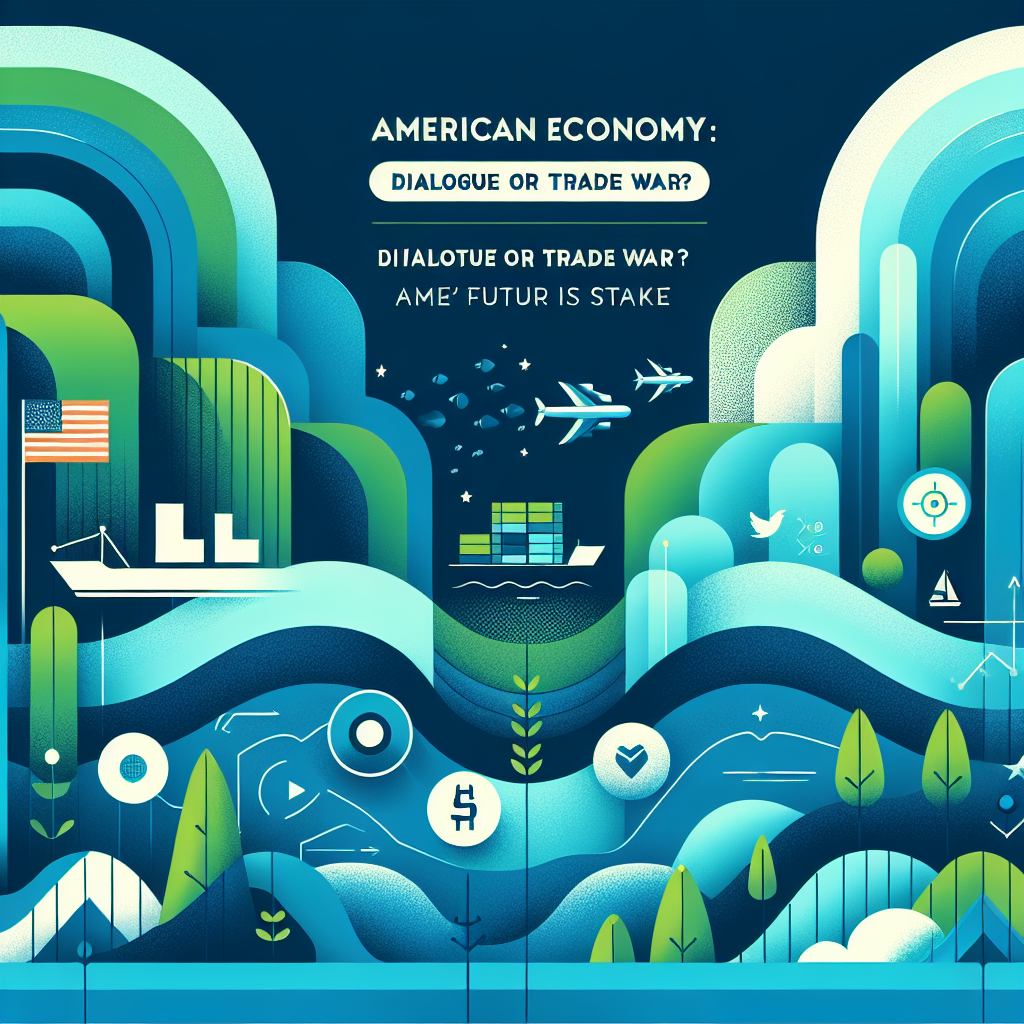 Capa do artigo – Economia americana: Diálogo ou Guerra Comercial? O Futuro da América Está em Jogo