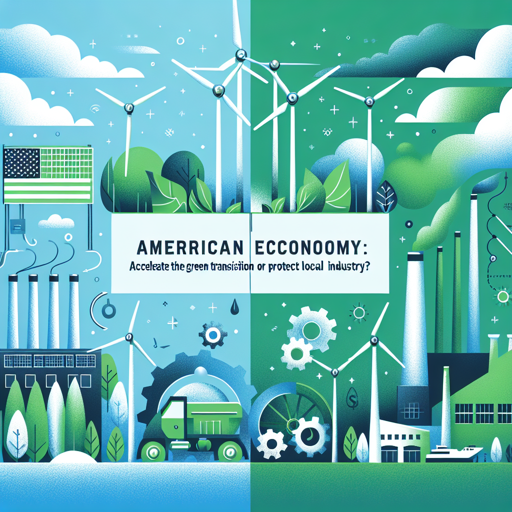 Capa do artigo – Economia americana: Real dilemma: Accelerate the green transition or protect local industry?