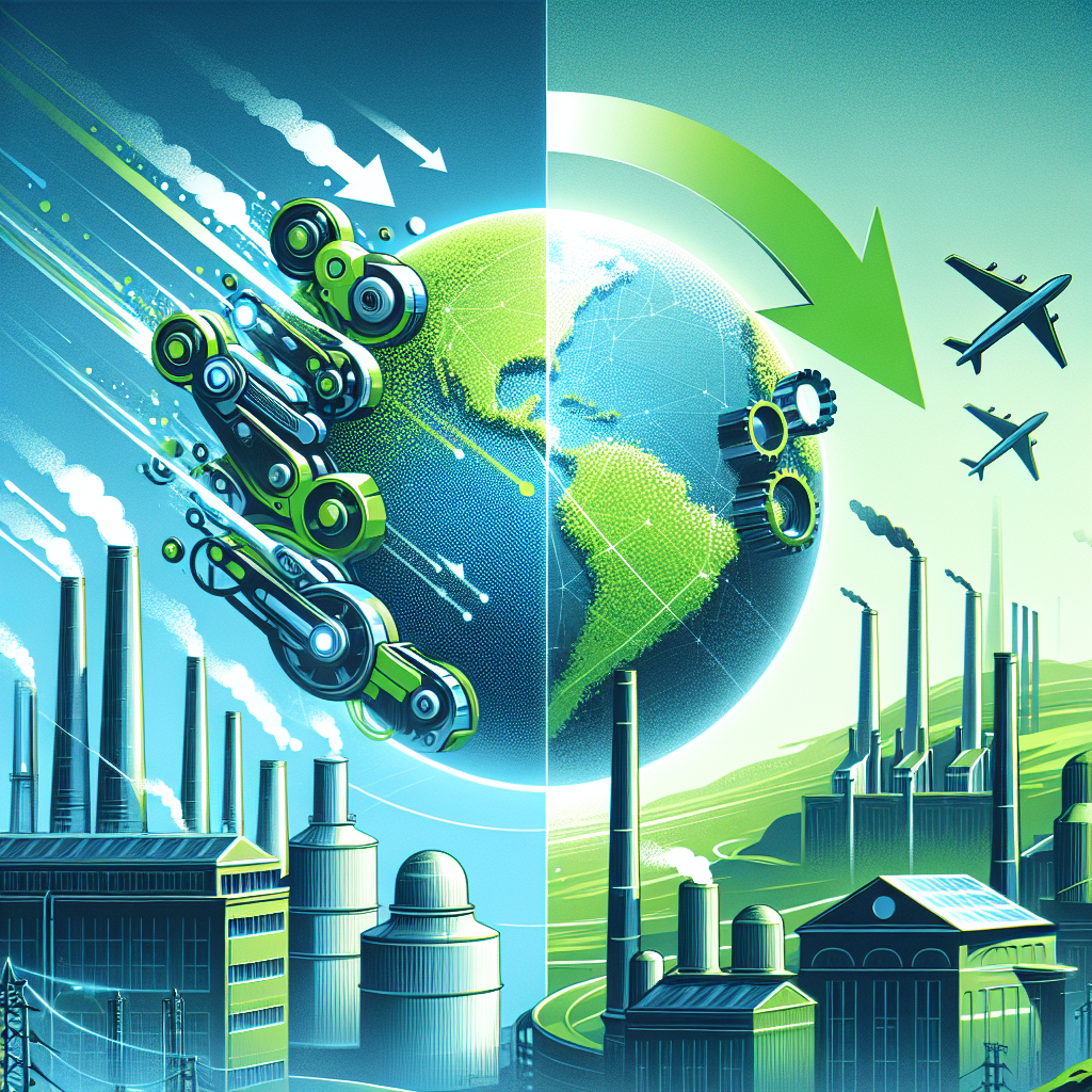 Capa do artigo – Economia americana: Dilema real: Acelerar a transição verde ou proteger a indústria local?