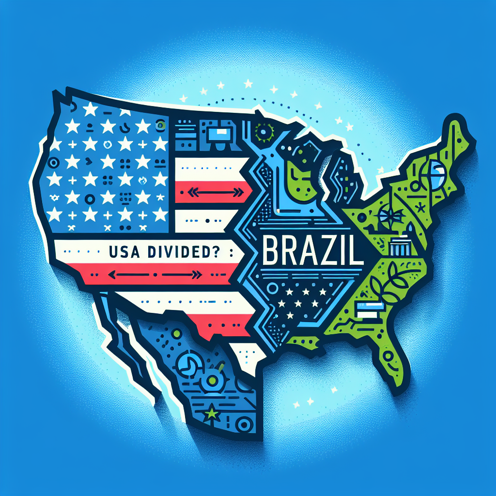 Capa do artigo – Continente americano: American continent: USA Divided? Crisis Threatens Brazil!