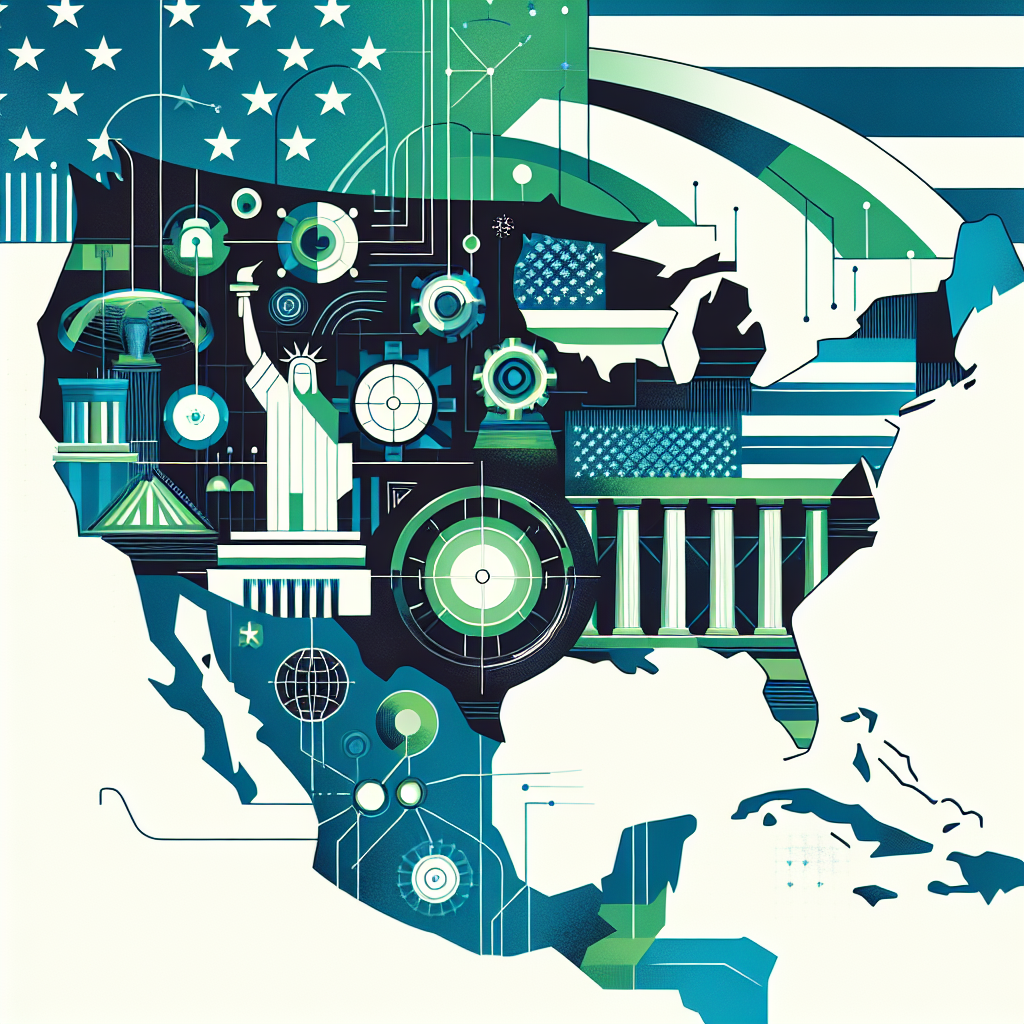 Capa do artigo – Geopolítica das americas: Economía estadounidense: Países Laicos en el Continente Americano: Un Vistazo a la Separación entre Estado y Religión