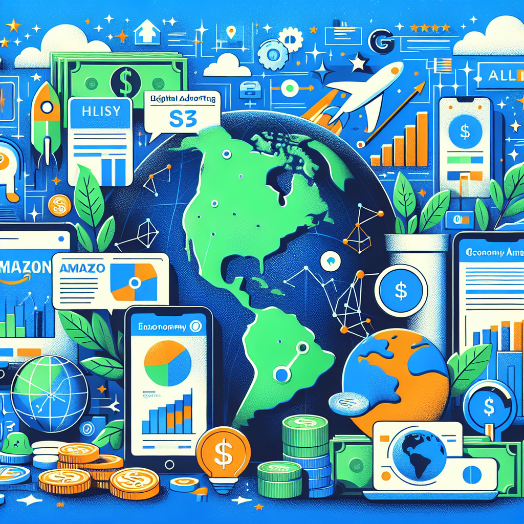 Capa do artigo – Continente americano: American Economy: Beyond Amazon: The Global Brands Dominating Digital Advertising Spend and Their Google Ads Strategies