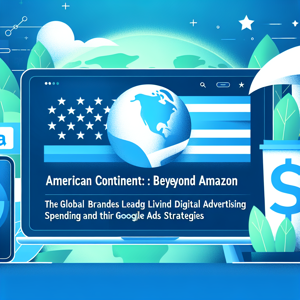 Capa do artigo – Continente americano: Economía estadounidense: Más allá de Amazon: Las marcas globales que dominan el gasto en publicidad digital y sus estrategias de Google Ads