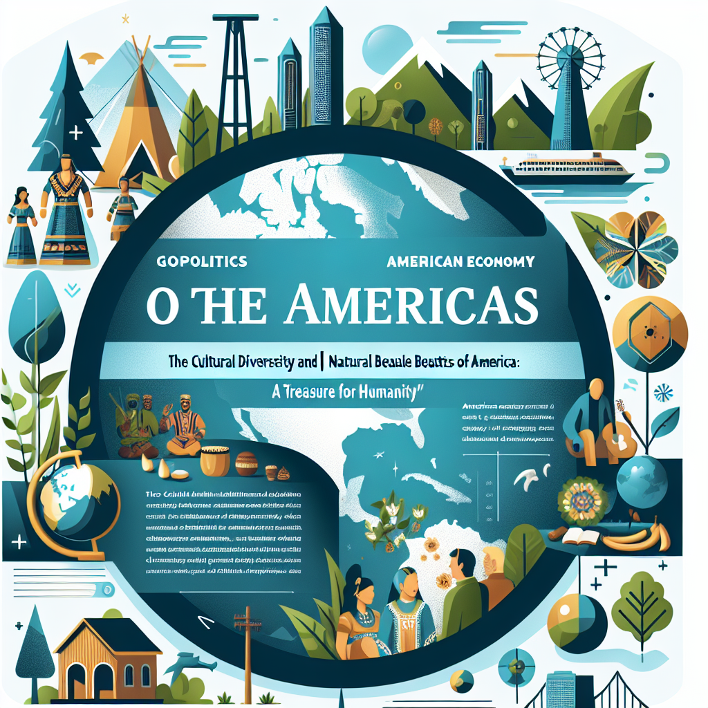 Capa do artigo – Geopolítica das americas: Economía Americana: La Diversidad Cultural y Bellezas Naturales de América: Un Tesoro para la Humanidad