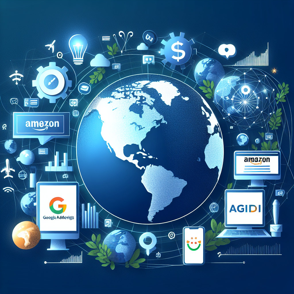 Capa do artigo – Continente americano: Economía estadounidense: Más allá de Amazon: Las marcas globales que dominan el gasto en publicidad digital y sus estrategias de Google Ads