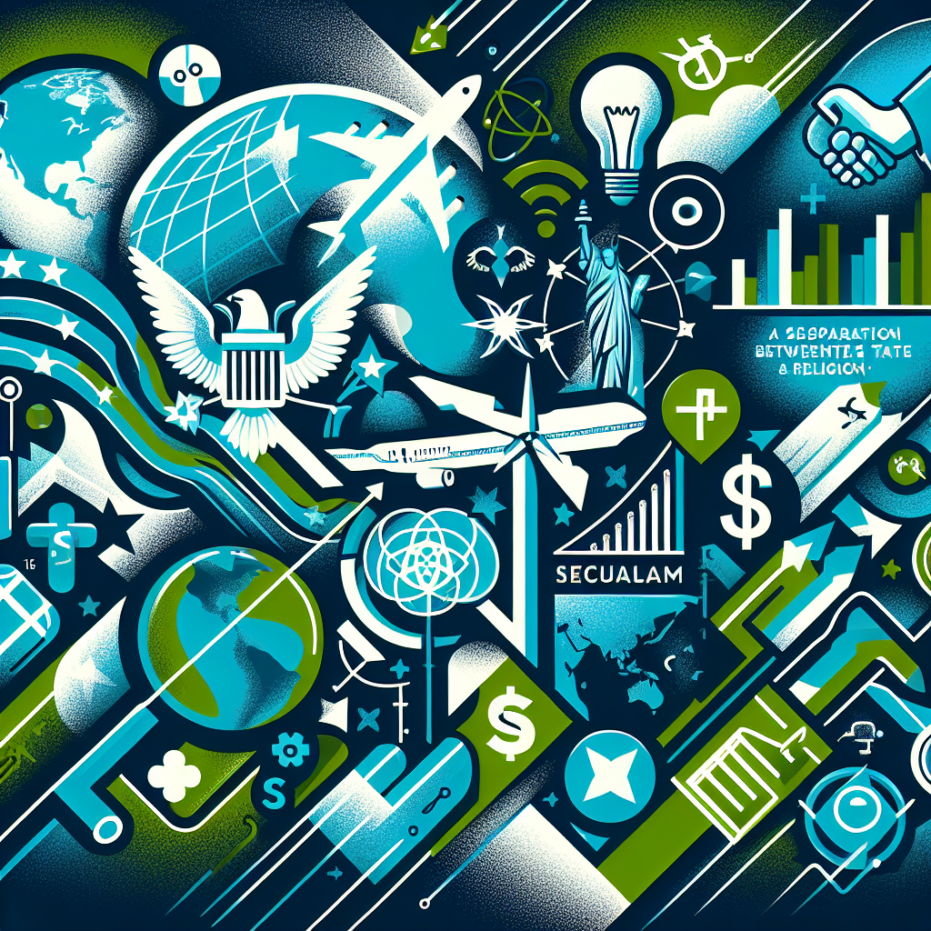 Capa do artigo – Economia Americana: Países Seculares no Continente Americano: Um Olhar sobre a Separação entre Estado e Religião
