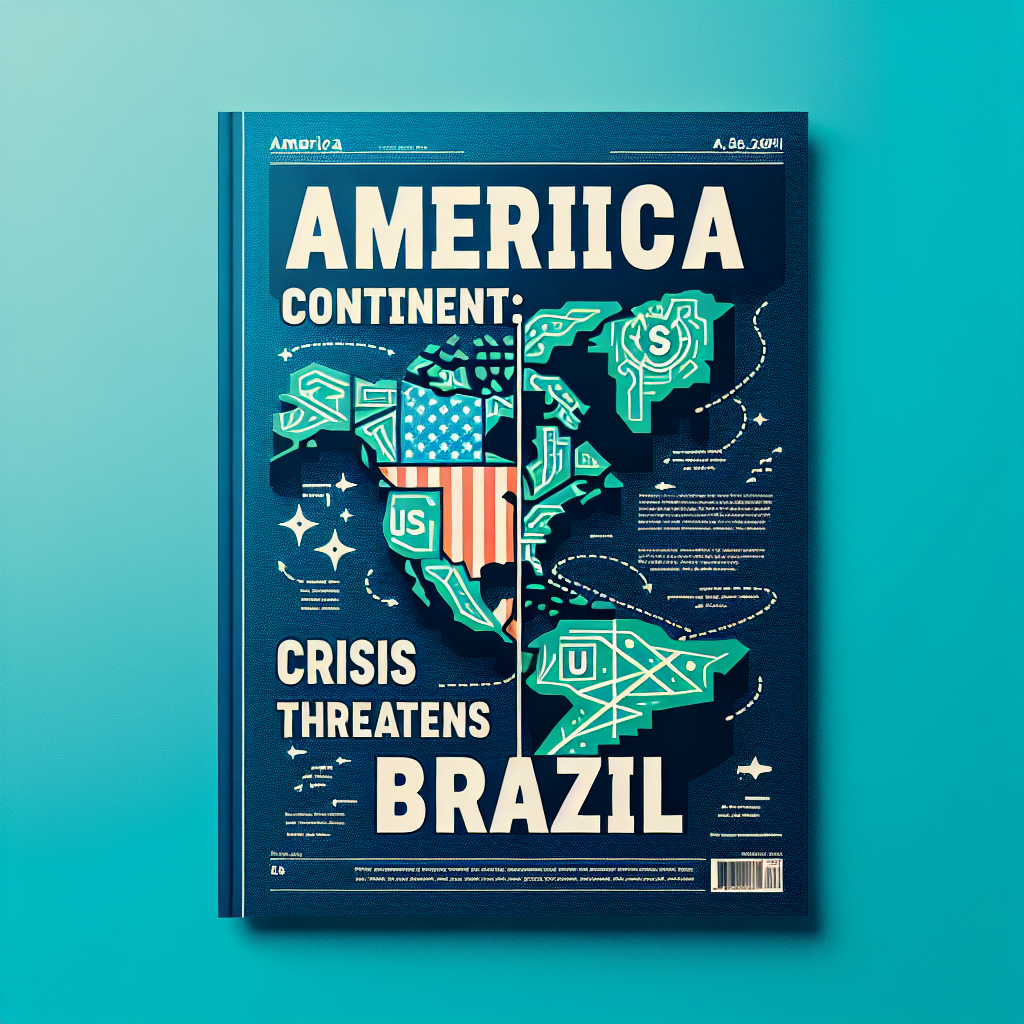 Capa do artigo – Continente americano: EUA Dividido? Crise Ameaça o Brasil!