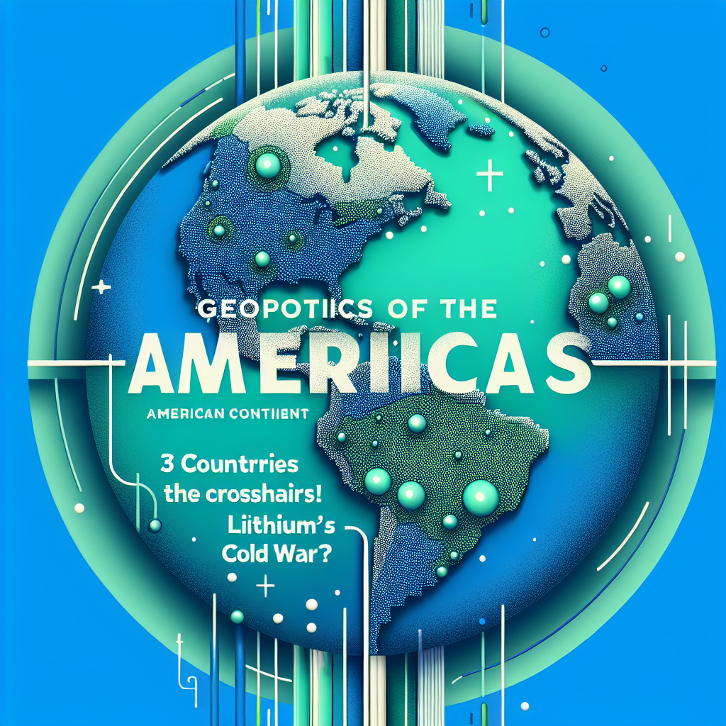 Capa do artigo – Geopolítica das americas: Geopolítica de las Américas: Continente americano: ¿3 Países en la mira! ¿Guerra Fría del Litio?