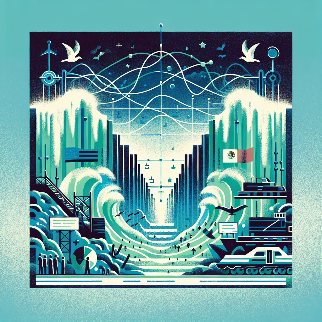 Capa do artigo – Continente americano: Geopolitics of the Americas: American continent: Migration crisis: Is the U.S.-Mexico on the brink of the abyss?