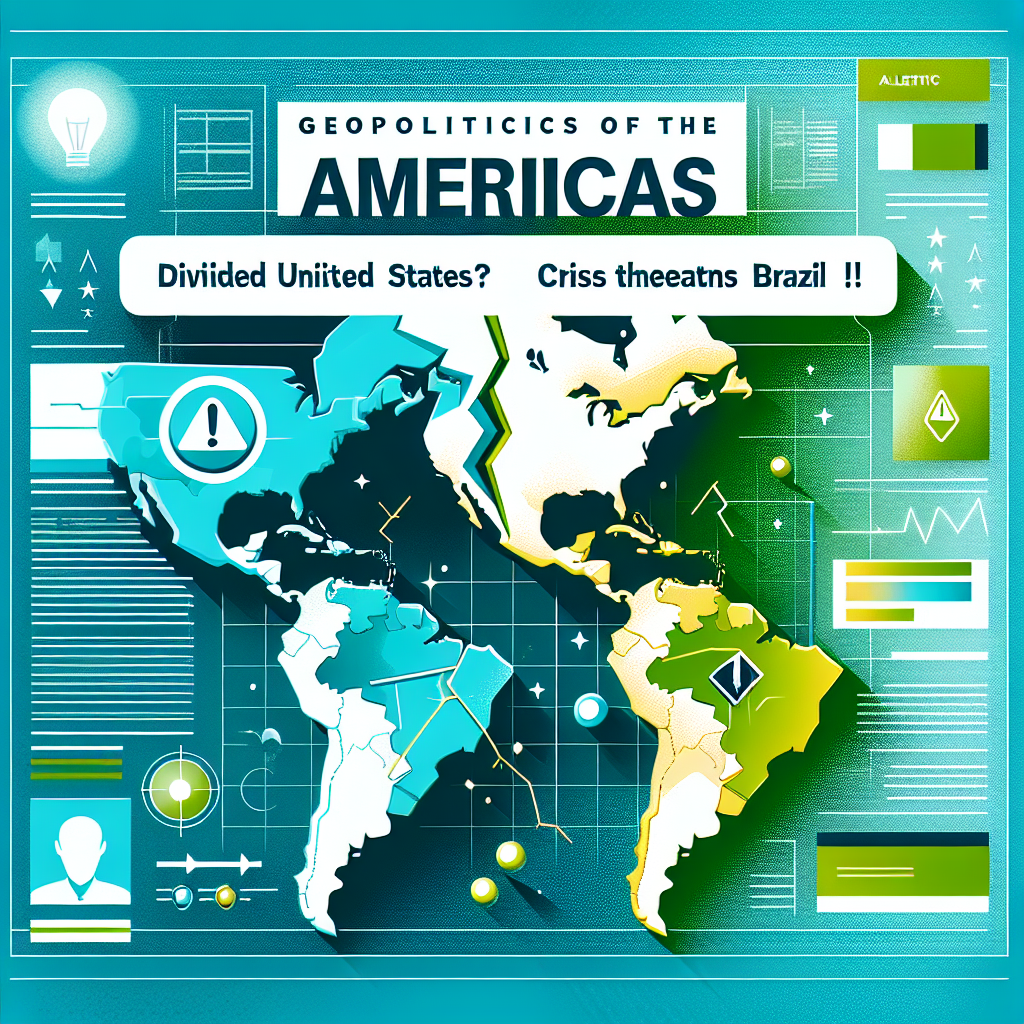Capa do artigo – Geopolítica das Américas: Continente Americano: Estados Unidos Dividido? Crise Ameaça o Brasil!