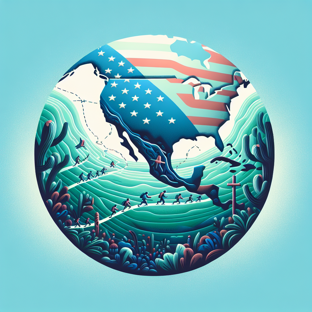 Capa do artigo – Geopolítica das americas: American continent: American continent: Migration crisis: Is the United States-Mexico on the brink of the abyss?