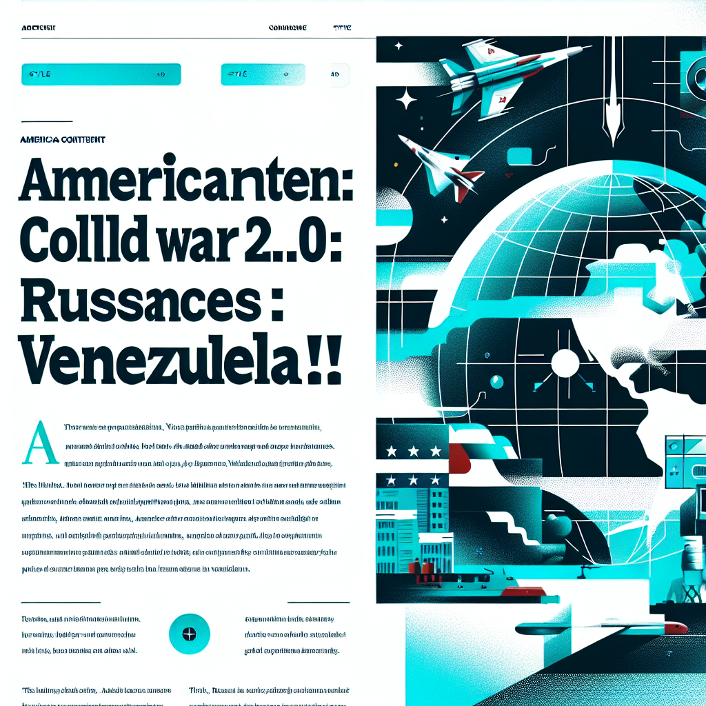 Capa do artigo – Continente americano: Guerra Fria 2.0: Rússia avança na Venezuela!
